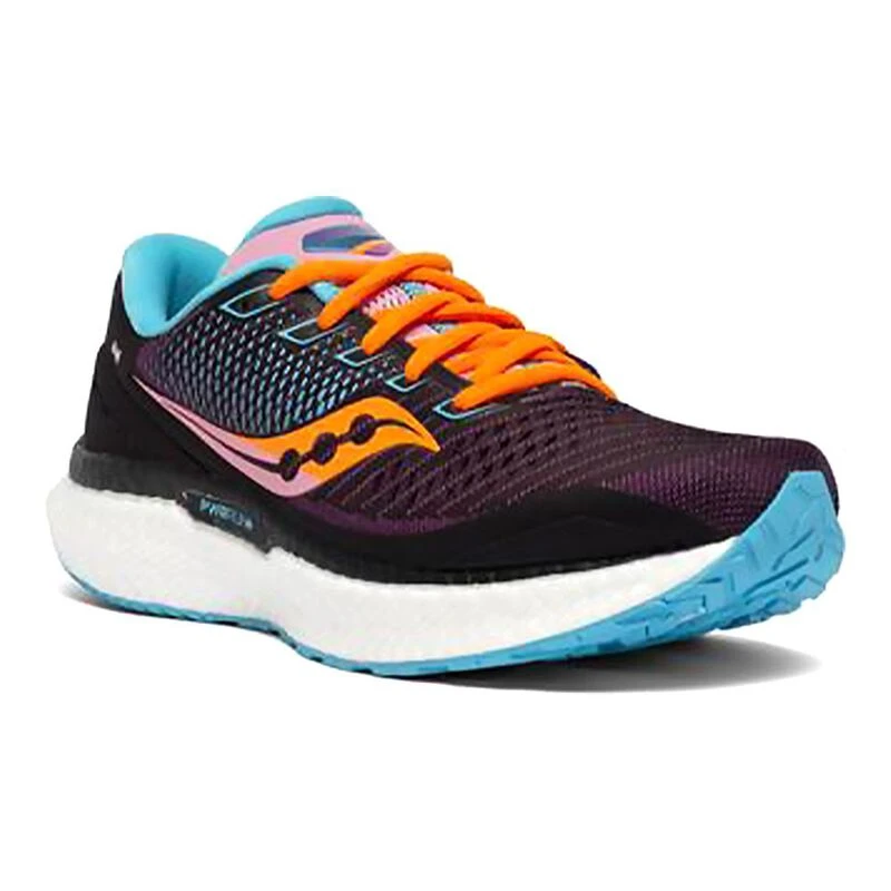 Saucony Womens Triumph 18 Running Shoes Black Sportpursuit