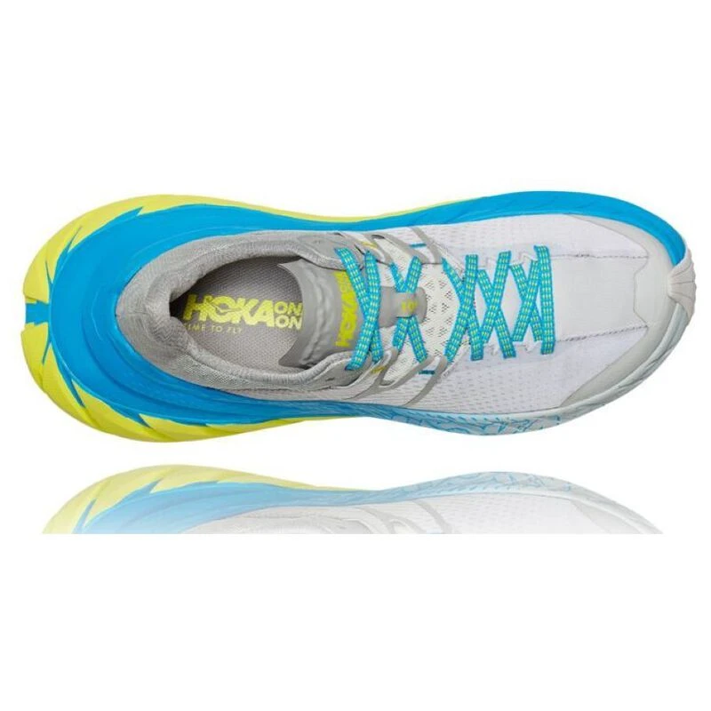 Hoka Mens Tennine Trail Running Shoes (Drizzle/Lunar Rock) | Sportpurs