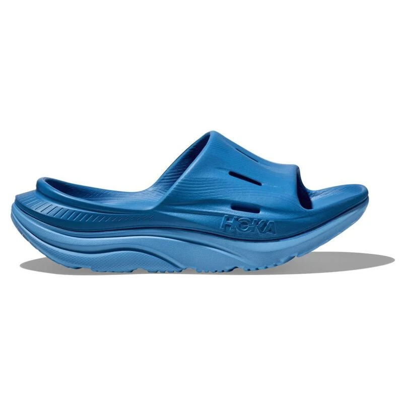 Hoka Ora Recovery Slide 3 Sandals (Blue) | Sportpursuit.com