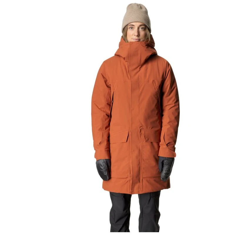 Houdini Womens Fall In Waterproof Insulated Parka Mahogany Red Spo
