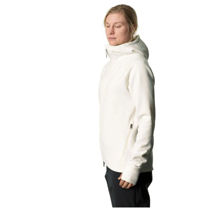 Houdini Womens Mono Air Fleece Pullover Powderday White Sportpursu