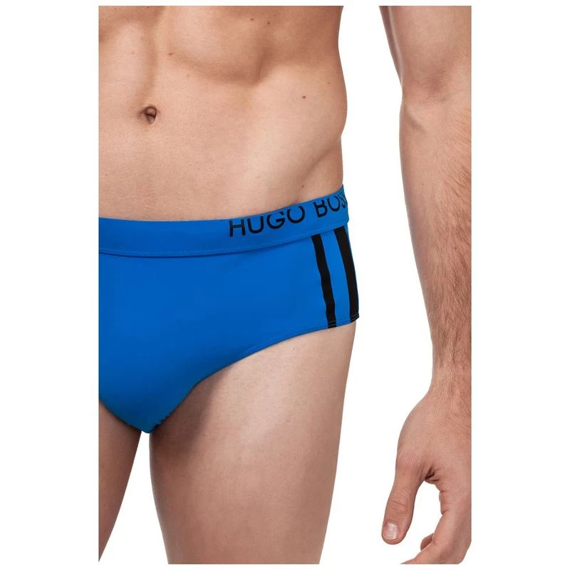 Hugo Boss Mens Rosefish Swim Briefs Blue Sportpursuit