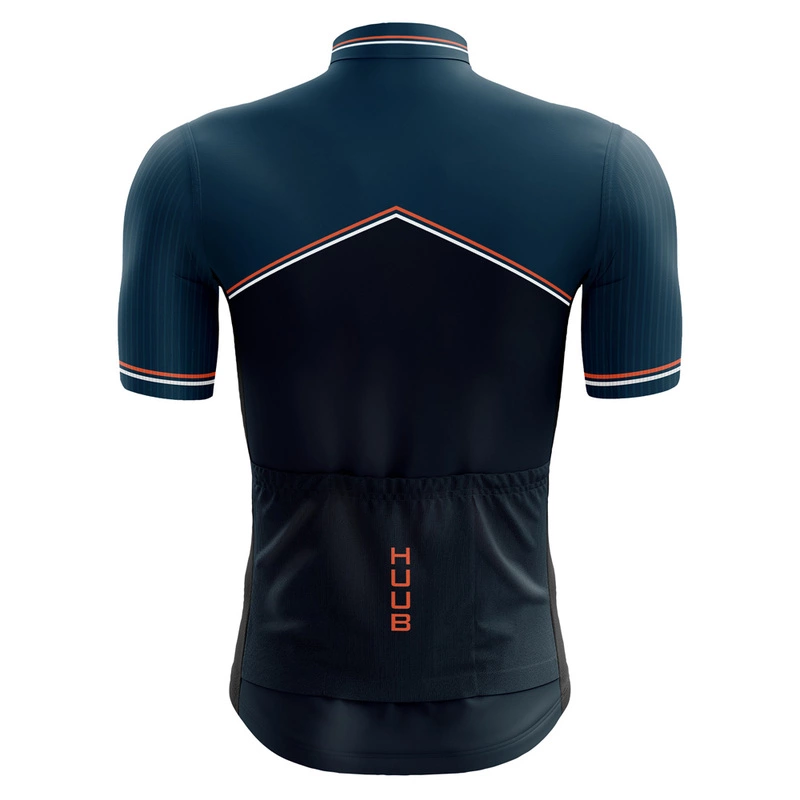 Huub Mens Chevron Short Sleeve Cycle Jersey Dark Teal Navy Sportpu
