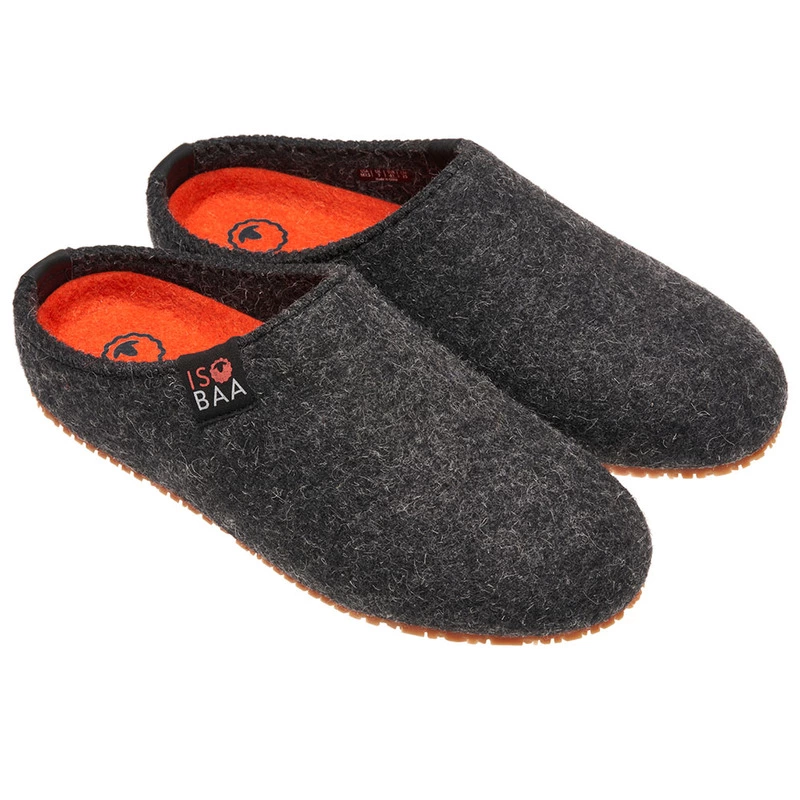 Isobaa Merino Blend Home Slippers Smoke Orange Sportpursuit