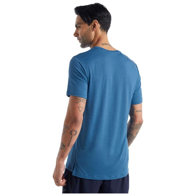 Icebreaker Mens Merino Blend Sphere II Short Sleeve T-Shirt (Azul)