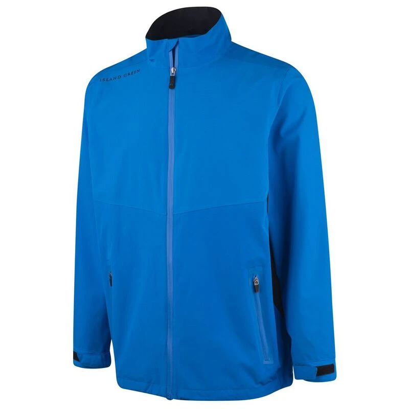 Island Green Mens Waterproof Stretch Jacket (Turquoise/Black) | Sportp