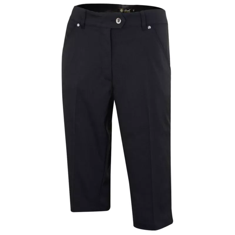 Island Green Womens Bermuda Shorts (Black)