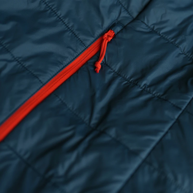 Isobaa Mens Packable Insulated Jacket (Petrol/Orange) | Sportpursuit.c