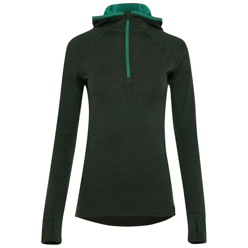 Isobaa mens merino 200 zip neck hoodie sales