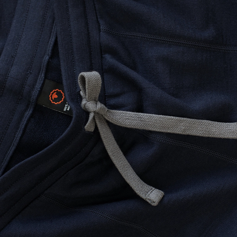 Mens Merino 260 Lounge Cuffed Joggers (Navy/Smoke)