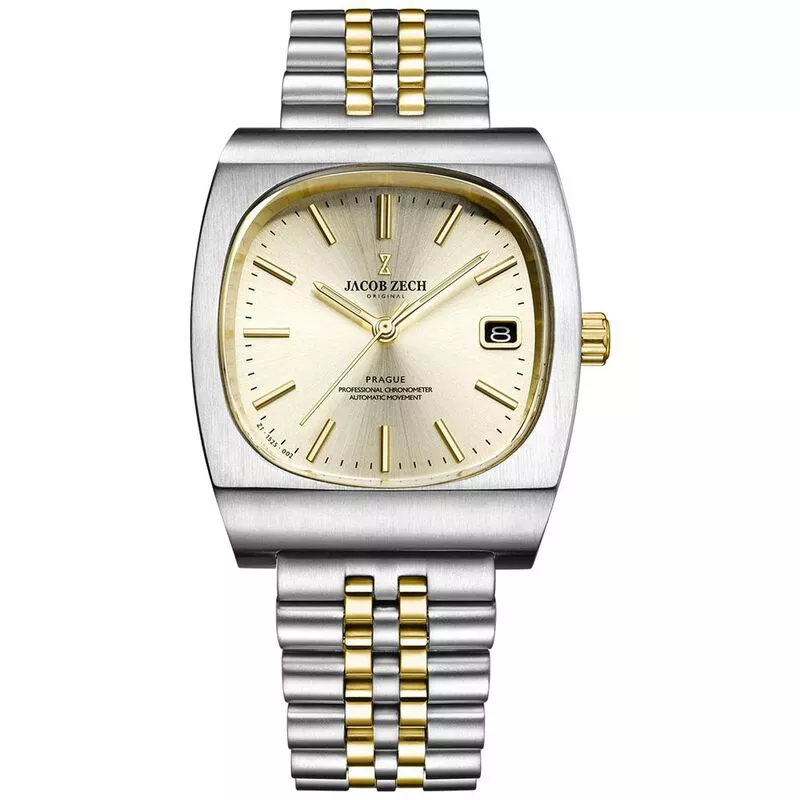 Jacob Zech Prague Automatic Watch Silver Gold Sportpursuit