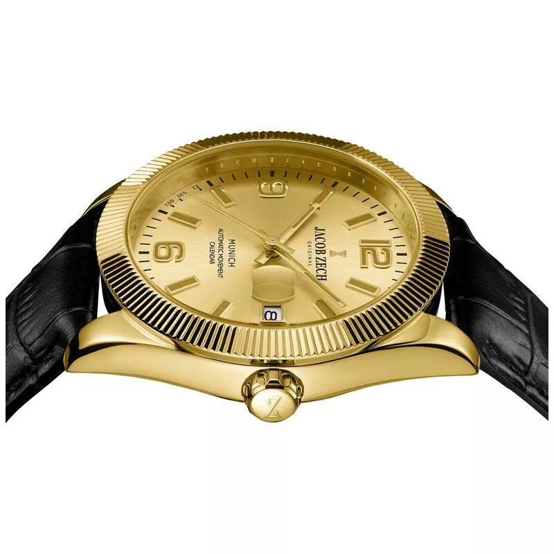 Jacob Zech Munich Automatic Watch Gold Black Sportpursuit