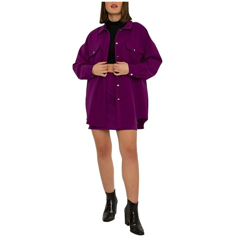 Jimmy Sanders Womens Aatami Shirt (Purple)