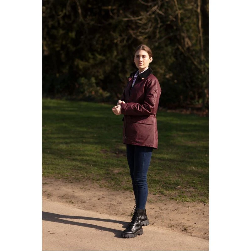 Burgundy sales wax jacket