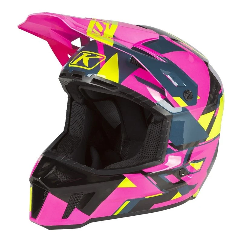 KLIM F3 Carbon ECE Motorbike Helmet Pink Sportpursuit