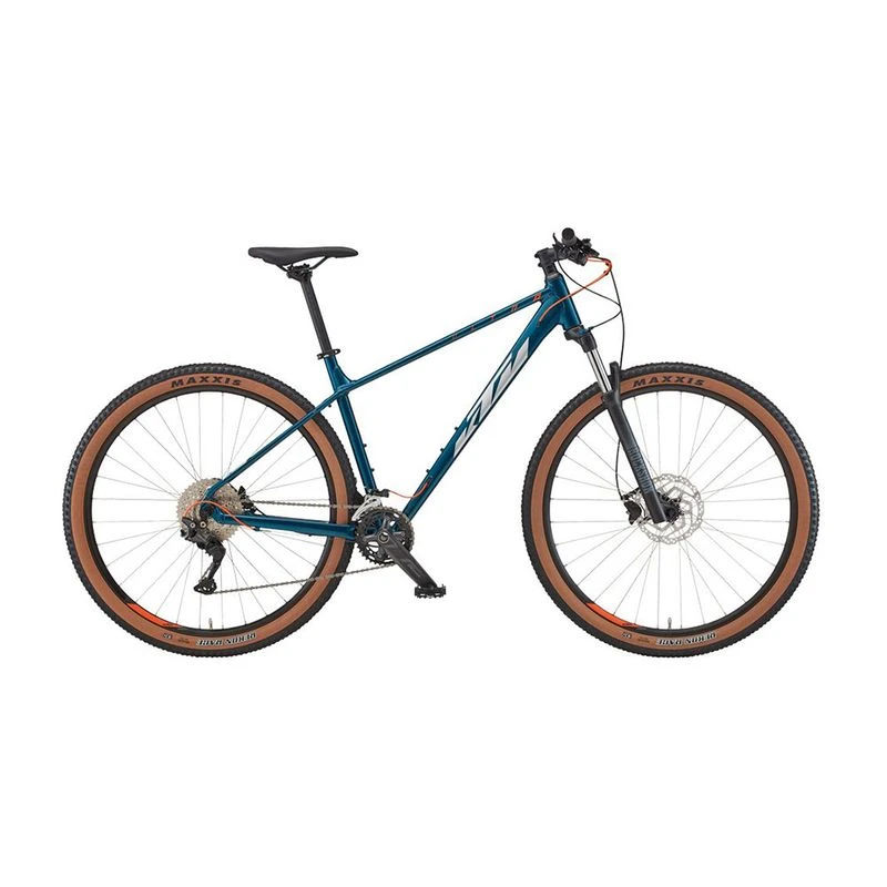 KTM Ultra Flite 29 2022 Hard Tail Mountain Bike Blue Silver Orange