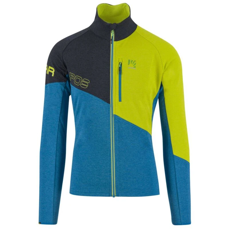 Karpos Mens Val Viola Fleece Jacket (Blue Jewel/Black/Sulphur) | Sport