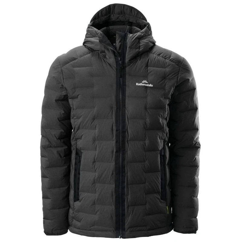 Kathmandu Mens Federate Stretch Hooded Jacket Black Sportpursuit.c