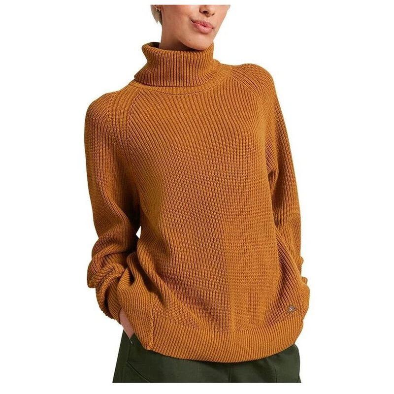 Kathmandu Womens Macie Merino Blend Pullover Golden Oak Sportpursu