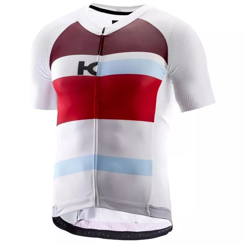 Katusha Mens Aero Jersey White Coral Sportpursuit