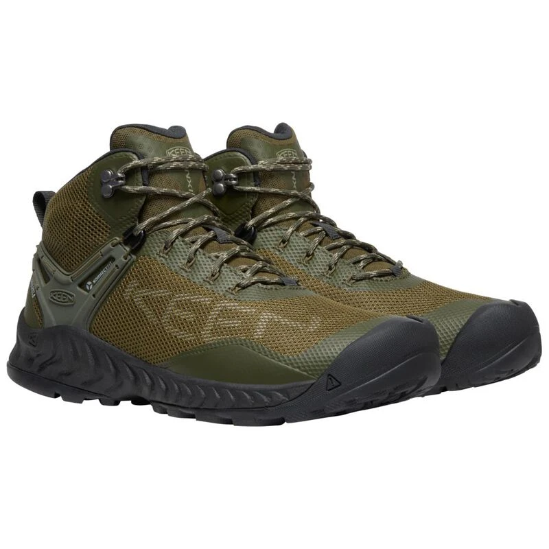 Keen Mens Nxis Evo Mid Waterproof Hiking Boots (Forest Night/Dark Oliv