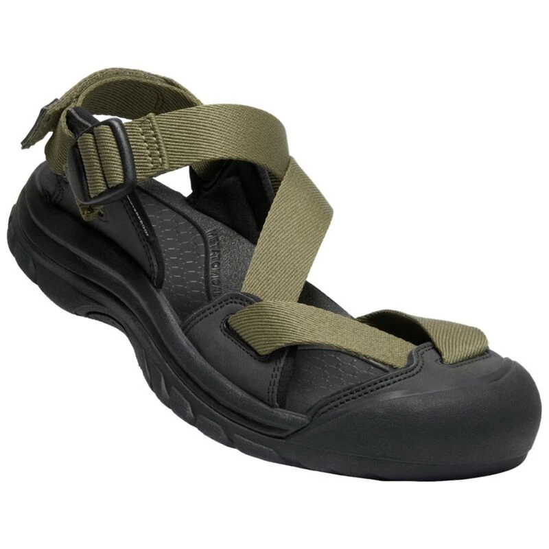 Keen Mens Zerraport II Sandals (Military Olive/Black) | Sportpursuit.c