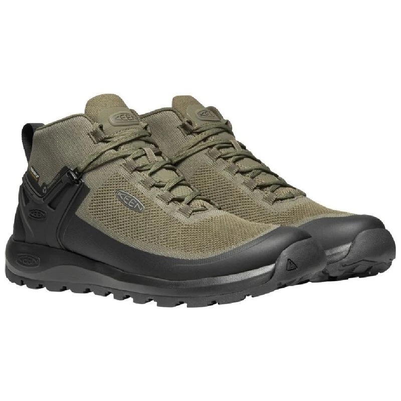 Keen Mens Citizen Evo Mid Waterproof Boots Olive Night Black Sport