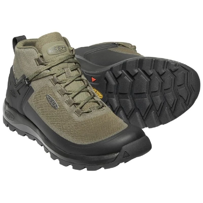 Keen Mens Citizen Evo Mid Waterproof Boots Olive Night Black Sport