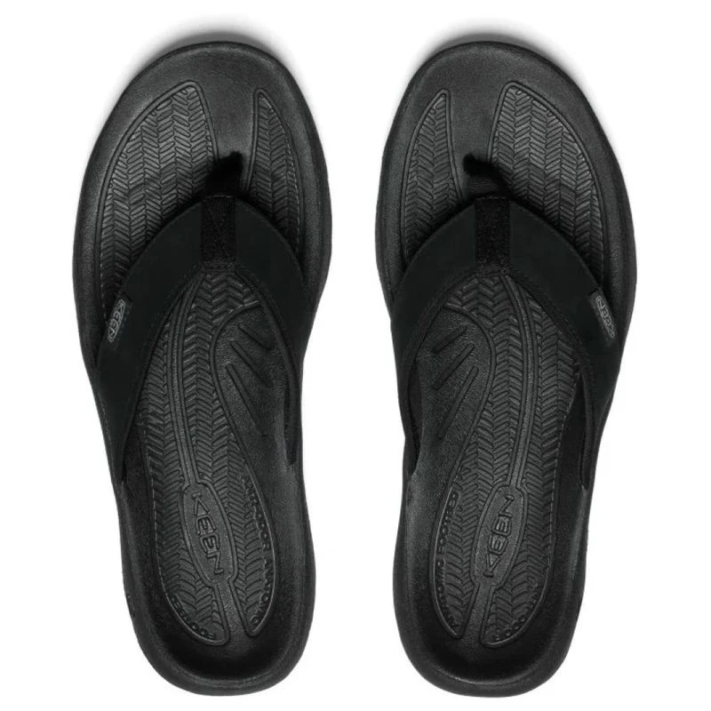 Keen Mens Kona Flip TG Flip Flops Black Steel Grey Sportpursuit