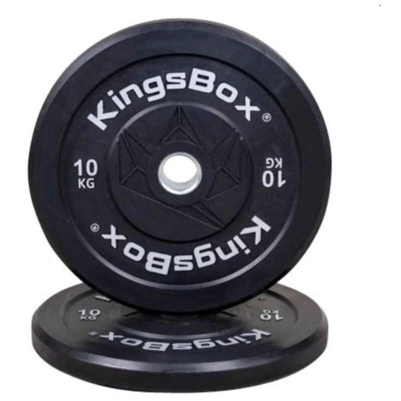 KingsBox Royal Bumper Plates 2 x 10KG Black Sportpursuit