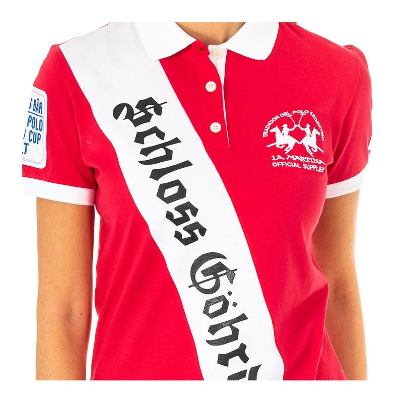 La Martina Polo 2WPG77 Femme Rouge Blanc privatesportshop
