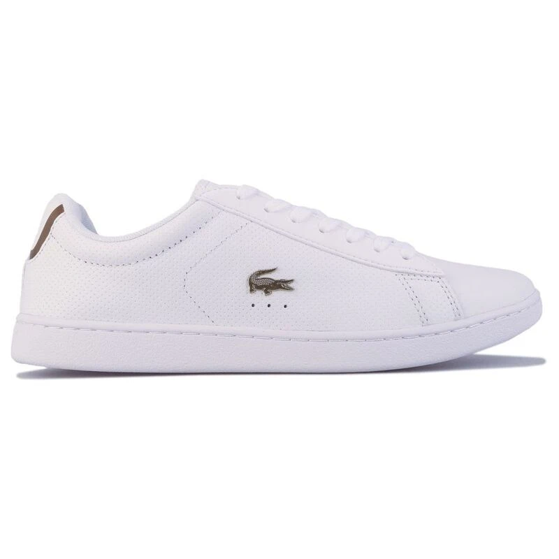 Lacoste Womens Carnaby Nappa Shoes (White) | Sportpursuit.com