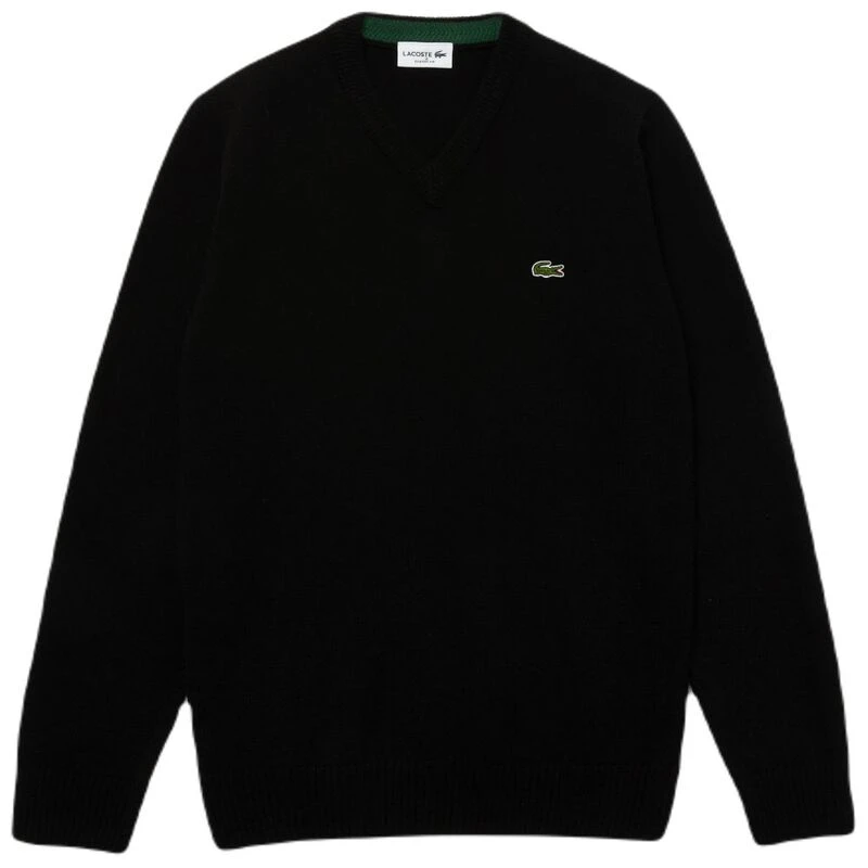 Lacoste Mens Classic Sweater Pullover (Black) | Sportpursuit.com