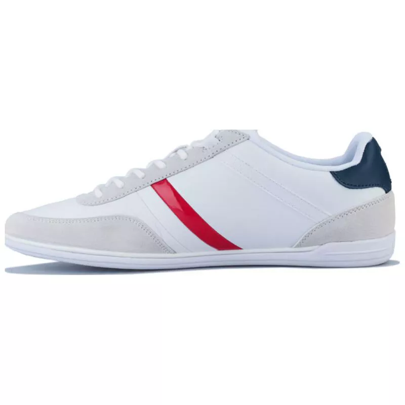 Lacoste mens giron trainers dark red discount