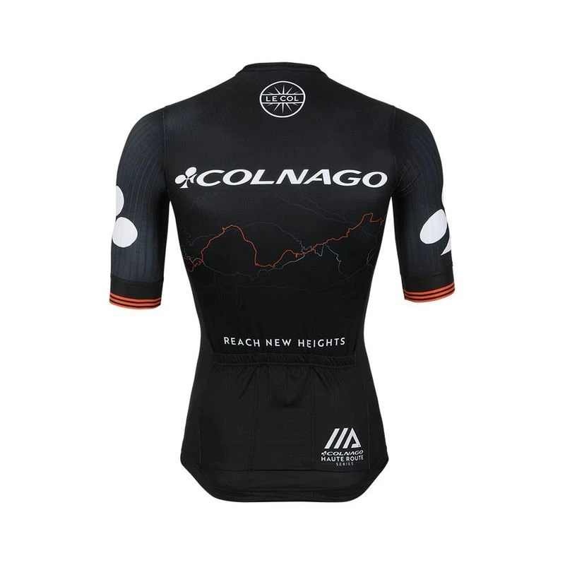 Le Col Mens Le Col x Haute Route Pro Aero Cycling Jersey Black Spo