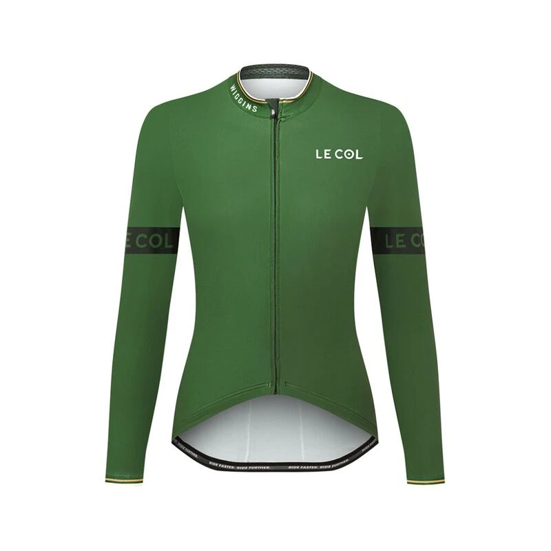 LeCol Womens Le Col by Wiggins Sport LS Jersey Green Sportpursuit