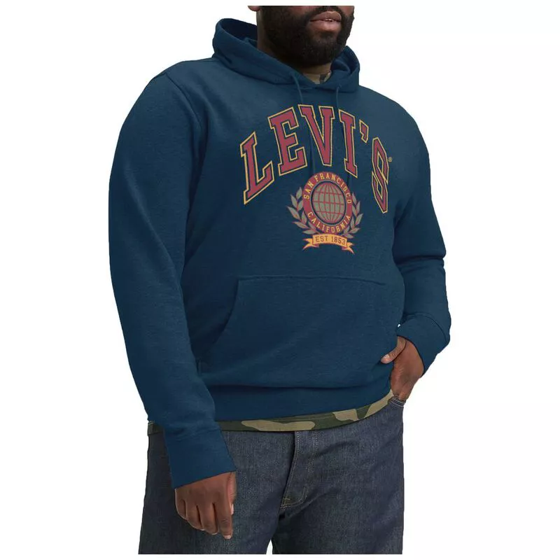 Levi's Mens Big Crest Graphic Hoodie (Navy) 