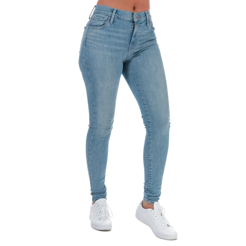 Levi's Womens 720 High Rise Super Skinny Jeans (Light Blue) | Sportpur