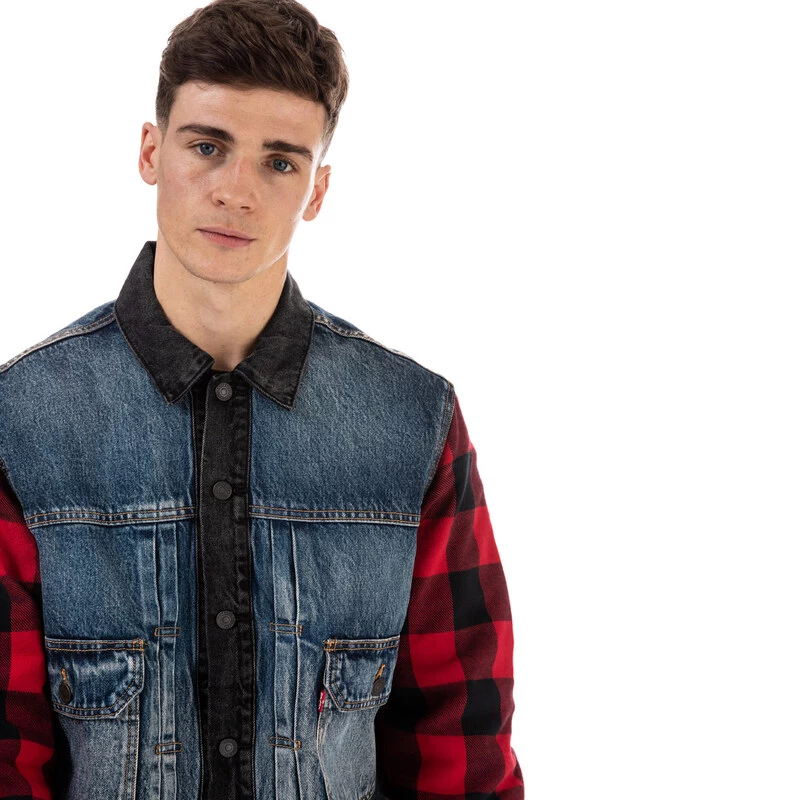 Levi's Mens Type 2 Hybrid Trucker Jacket (Denim) | Sportpursuit.com