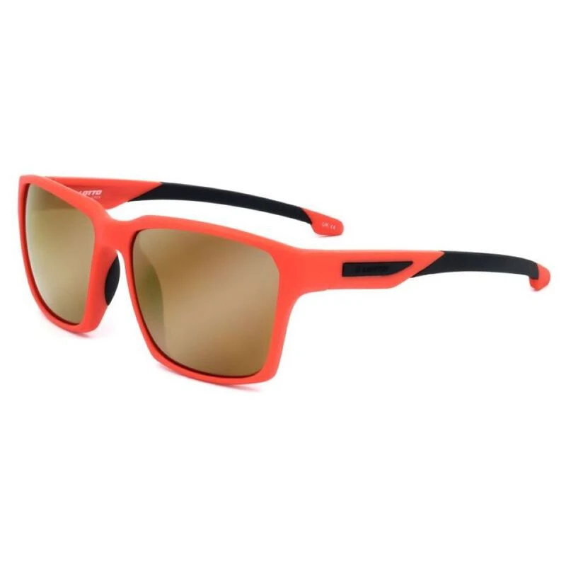Lotto LS1008 Rectangular Mirror Sunglasses Red Black