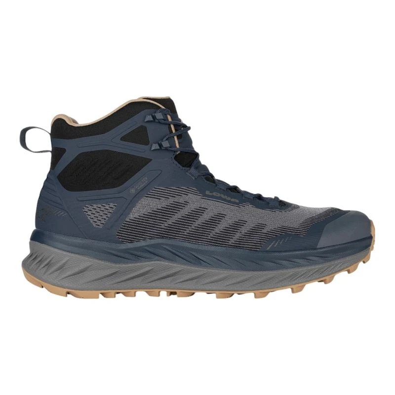 Lowa Mens Fortux GTX QC Trail Running Shoes Navy Dune Sportpursuit