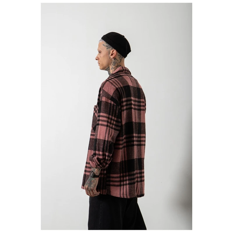 Machinist Chemise Oversize Homme Rose Sportpursuit