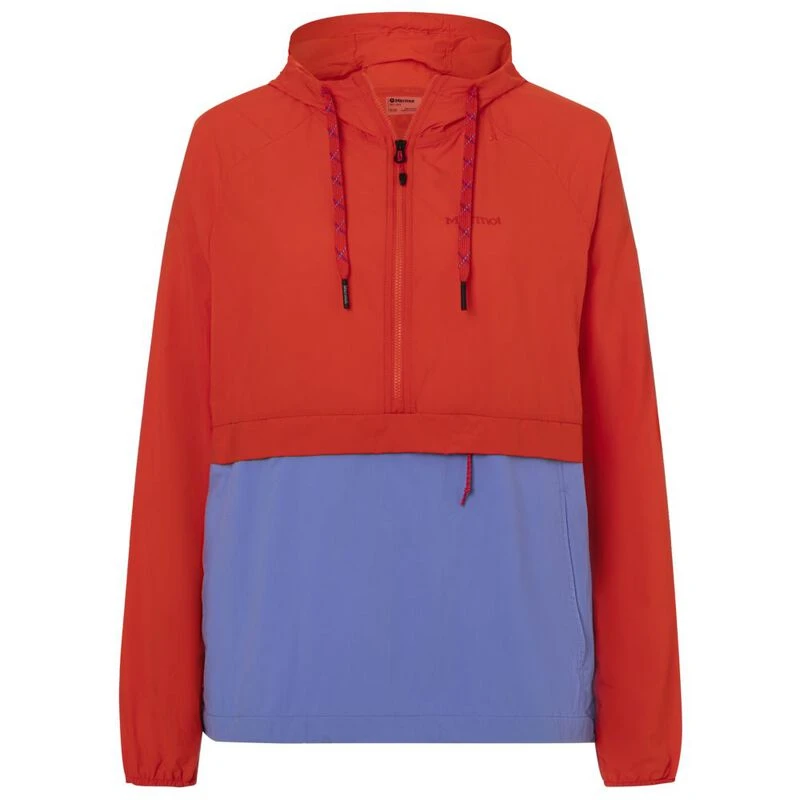 Marmot Womens Campana Pullover Victory Red Getaway Blue Sportpursu