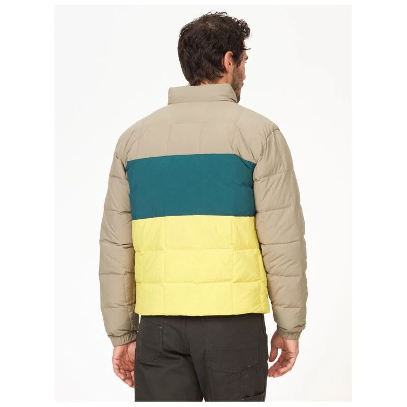 Marmot Mens Ares Down Jacket Vetiver Dark Jungle Limelight Sportpu