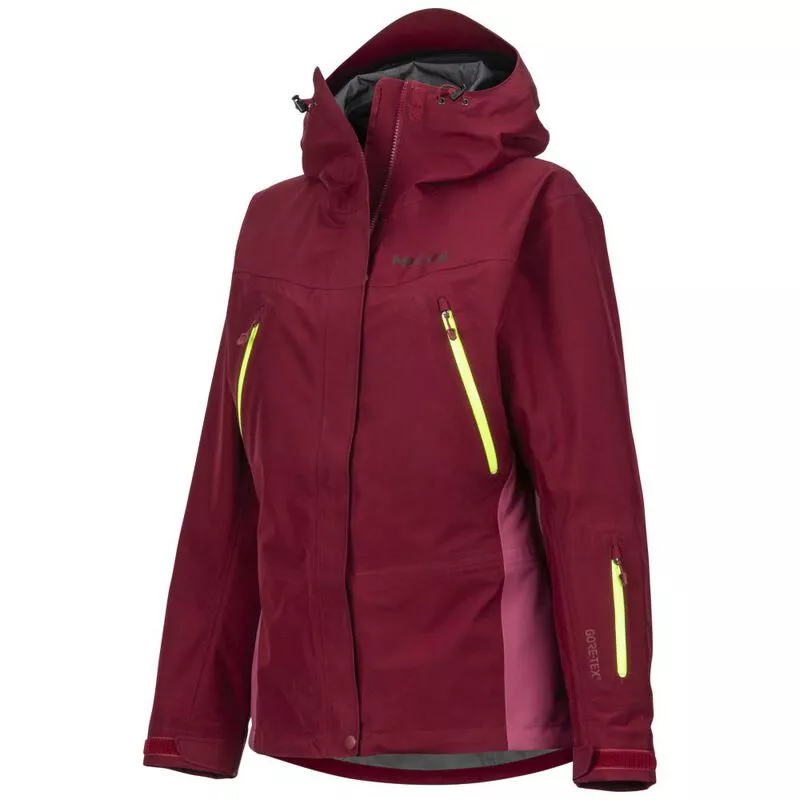 Marmot Womens Spire Jacket (Claret/Dry Rose) | Sportpursuit.com