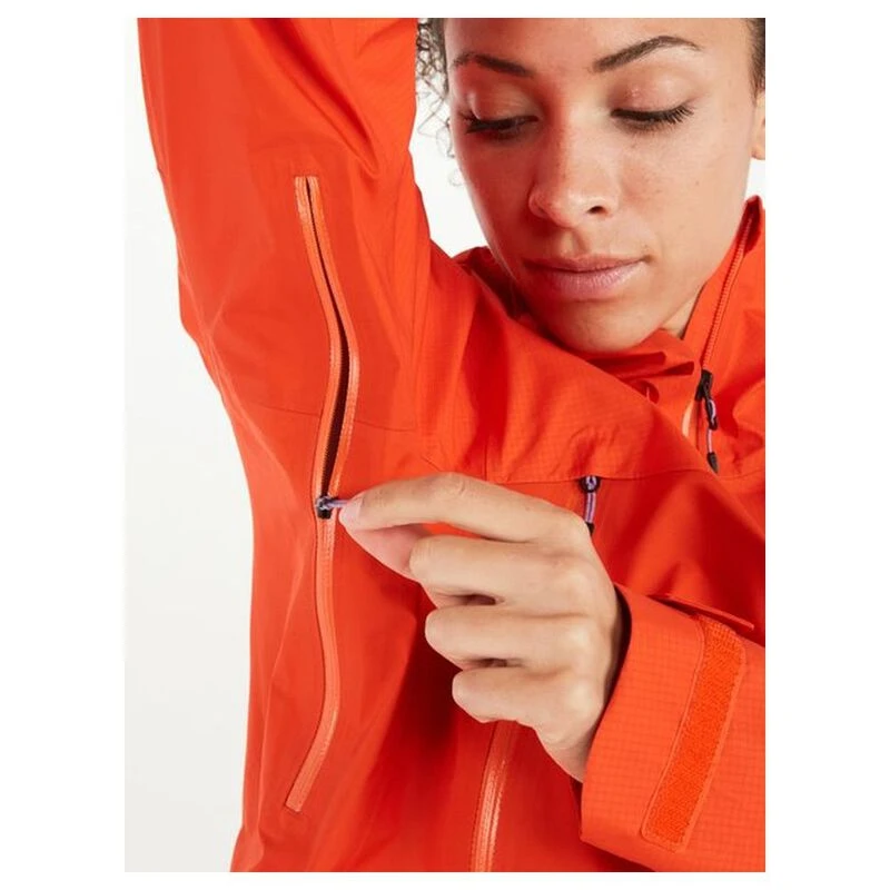 Marmot Womens Mitre Peak Jacket Red Sun Sportpursuit