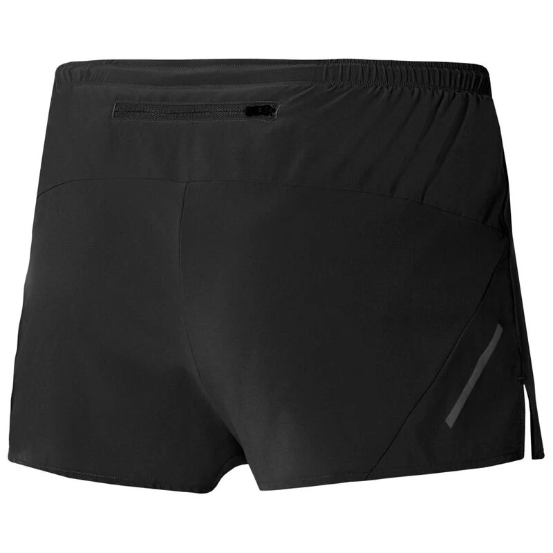 Mizuno Mens Aero Split 1.5 Shorts (Black) | Sportpursuit.com