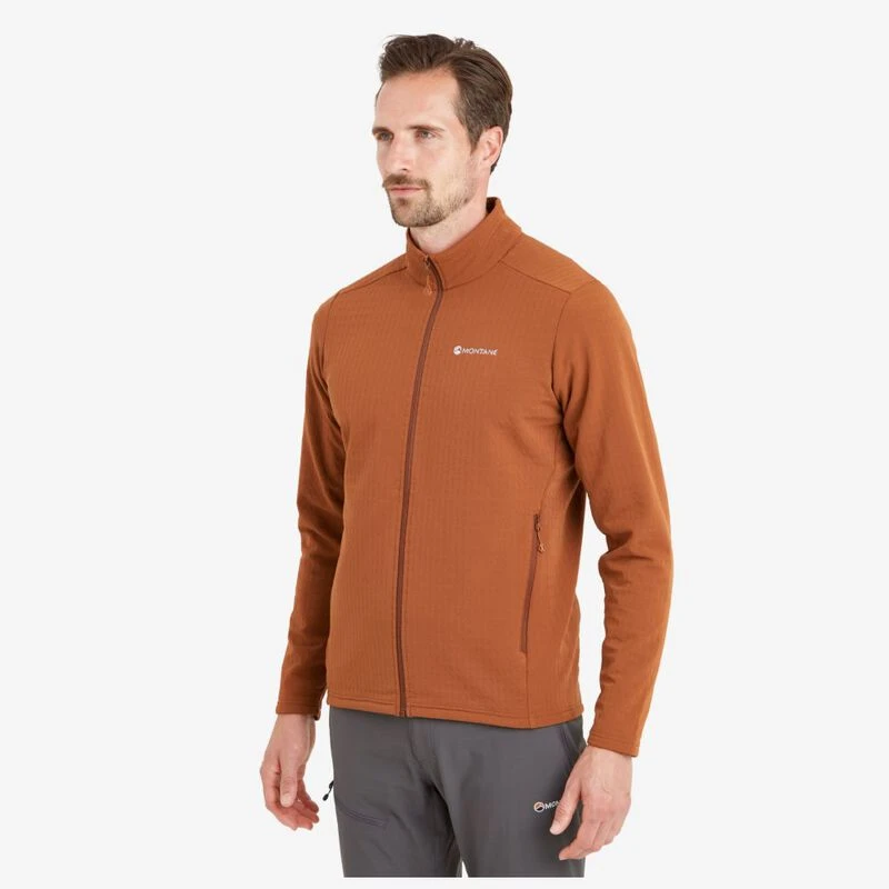 Montane Mens Protium XT Fleece Jacket (Oxide Orange) | Sportpursuit.co
