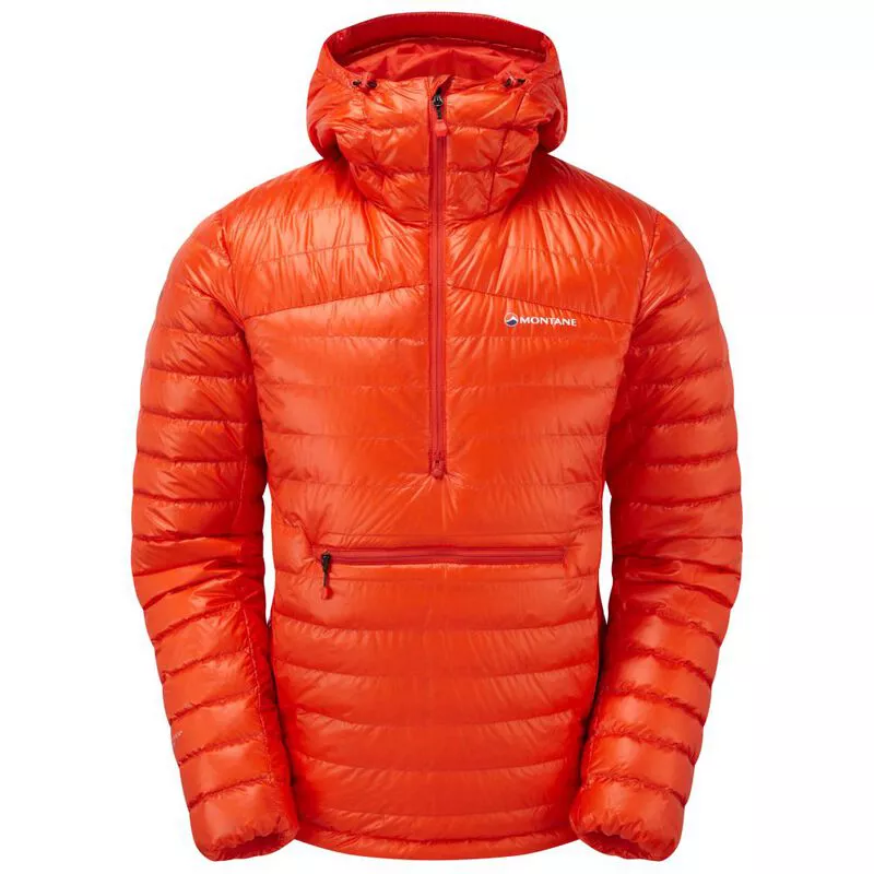 Montane Mens Featherlite Down Pro Pullover Firefly Orange Sportpur
