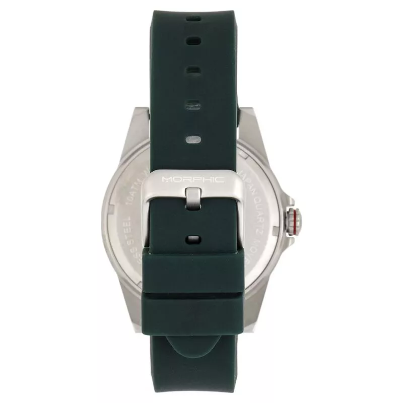Morphic M84 Series Watch Green Silver Silver Sportpursuit